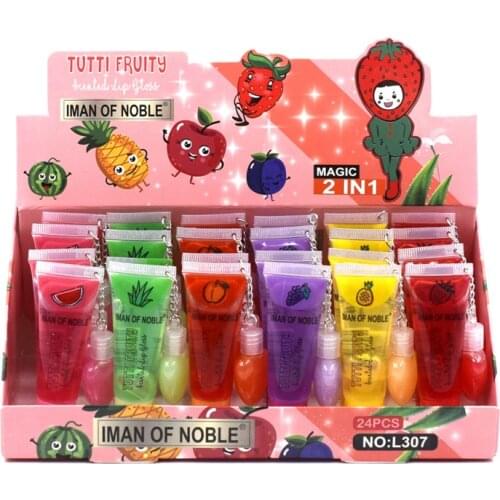 Lip Plumper Oil Colorless Sexy Cute Fruit Lip Balm Liquid Lipstick Waterproof Moisturizing Plumper Women Lip Gloss Lip Balm