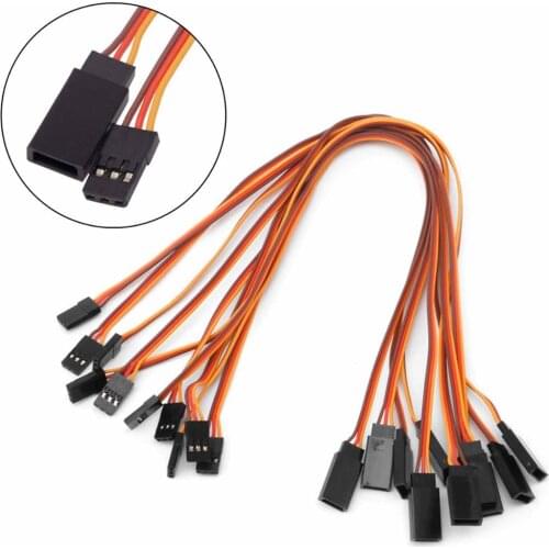 10PCS JR Servo Extension Cable 150MM 200MM 500MM 600MM 1000MM Male Female Wiring for DIY RC Car/Airplane/Boat/Robot Models