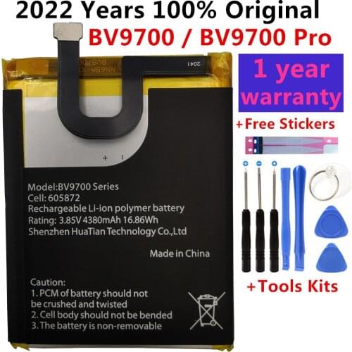 100% Original Blackview 4380mAh Replacement BV9700 Battery For Blackview BV9700 / BV9700 Pro Original Mobile Phone Batteries