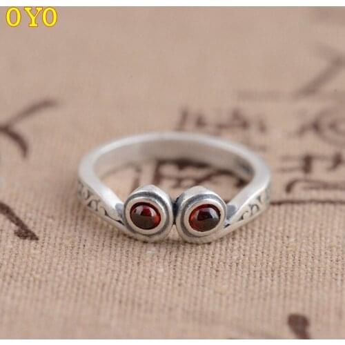 100%S999 fine silver ring Thai silver antique craft curbs on hand act the role of new products