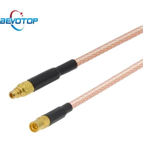 2pcs/lot MMCX Male Plug to MMCX Female Jack Straight Connector RG316 Cable 50 Ohm RF Coaxial Pigtail Extension Cable Coax Jumper