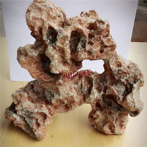 Aquarium Decoration Resin Rockery Landscape Rock Holes Hiding Cave Mountain Large Aquarium Ornament Decor Fish Tank