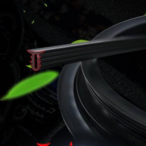 Car Rubber Sound Seal Strip Dashboard Sealing Strip 1.6M U Type Universal for Toyota Camry Corolla RAV4 Yaris Highlander/Land Cr