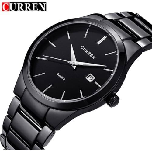 CURREN Quartz Watch Men Brand Military Wrist Watches MEN Full Steel Famous Business Men Watch Clock Waterproof Relogio Masculino