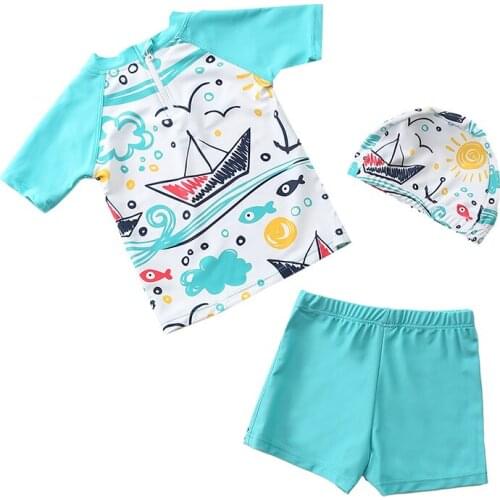 Childrens Swimwear Boys Split Swimwear Cute Infant Baby Middle Child Hot Spring Swimwear XYY-18