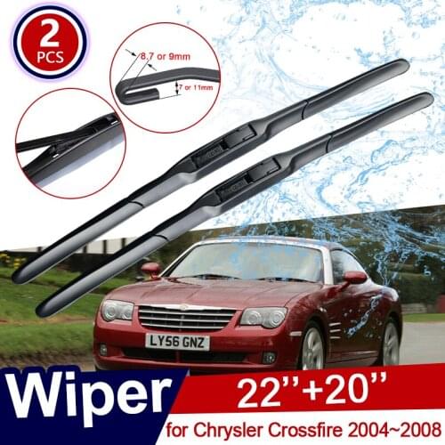 For Chrysler Crossfire 2004~2008 2005 2006 2007 Front Window Windscreen Windshield Wipers Car Wiper Blade Car Accessories