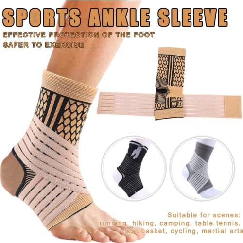 High Elastic Compression Nylon Ankle Bandage Brace Support for Sports Basketball Soccer Protective Football Ankle Support