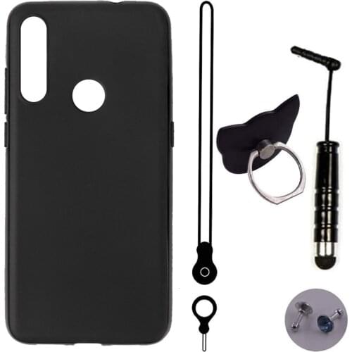 ITien TPU Silicone Protect Cover Phone Case For BLU G8 6.3 inch Lanyard Ring Pen Gel Shell Etui Skin