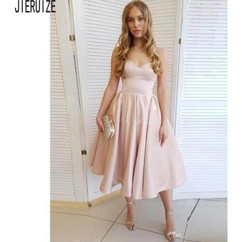 Женские вечерние платья ниже колена JIERUIZE China At AliExpress