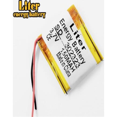Li-po 3.7V 150mAh 302323 Lithium Polymer Li-Po li ion Rechargeable Battery cells For Mp3 MP4 MP5 GPS