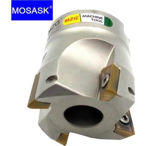 MOSASK AHUB Machining Cutter AHUB15R50-22 CNC Milling Tool Right-Angle Shell Face End Mill