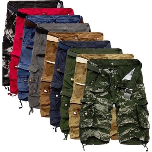Mens Military Cargo Shorts Nice Brand New Army Camouflage Tactical Shorts Men Cotton Loose Work Casual Short Pants Plus Size