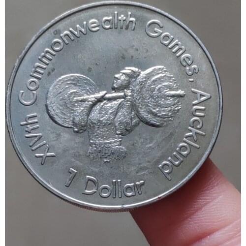 New Zealand 1 Yuan 14th Commonwealth Games 38mm Coins Eu Edition Europe 100% Real Original Used Coin Old Random Year