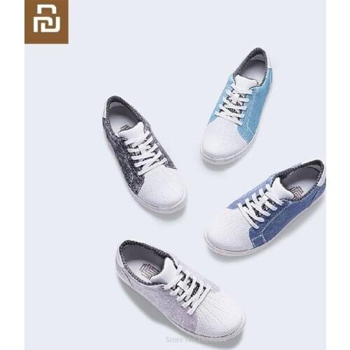 Youpin New Gts+ man woman colorful shell shoes Environmentally TPU Breathable easy to clean Flats Shoes Slip On Casual Shoes