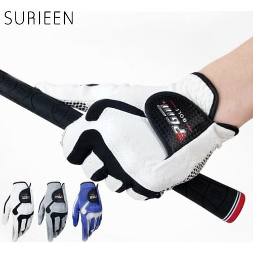 SURIEEN 1Pc Microfiber Golf Gloves Mens Soft Left Hand Breathable Anti-skidding Non Resistant Male Golf Gloves Outdoor Sports