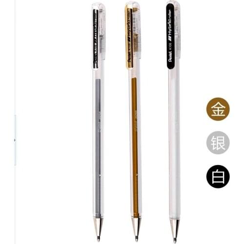 3pcs/lot Japan brand new 0.8mm gel pen smoothly writing high quality line drawing pen 3 ink colors option Pentel K108