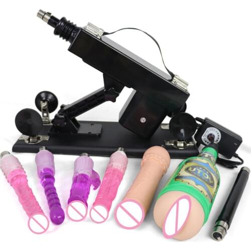 Sex Machine Female Masturbation Pumping Gun with 4 Dildo Attachments Love Machine Automatic Sex Machines for Women Sex Product