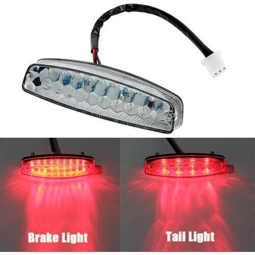 Moto Tail Brake Light Cafe Racer LED Rear Lights Motorcycle Lighting For ATV Quad Kart Indicator Red Lamp