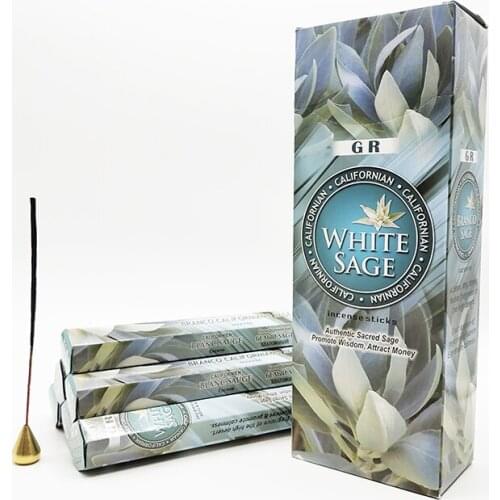T White Sage Inidan Stick Incense 110pcs/lot Sticks Office Yoga Refreshing Room Fragrance Wholesale Lots Bulk Incense Home Decor