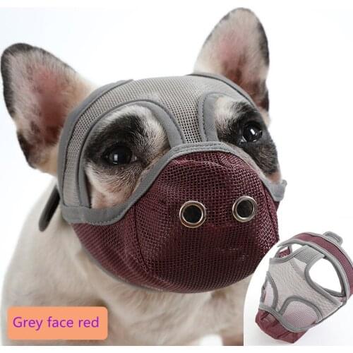 Comfortable and breathable Bulldog Mouth Cover Flat Face Dog Anti-eat, Anti-bite Drinkable Water Bulldog Mouth Pet supplies