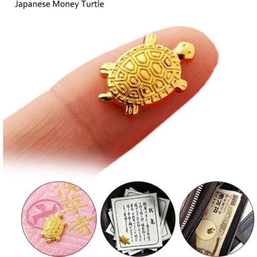 Home Furnishing Decoration Ornaments Japanese Money Turtle Asakusa Temple Small Golden Tortoise Guarding Praying Fortune Tools
