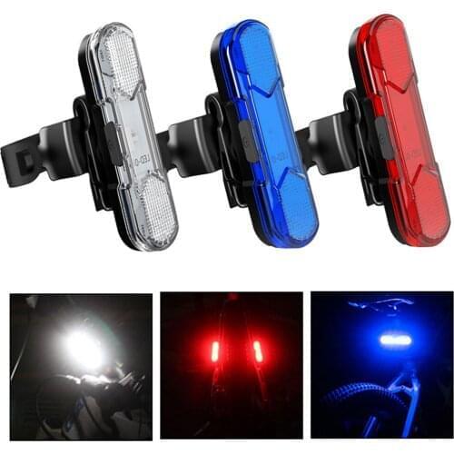 Waterproof Bicycle Lights Bike Taillight USB Rechargeable LED Rear Cycling Warning Lamp Night Cycling Tail Light For Cycling
