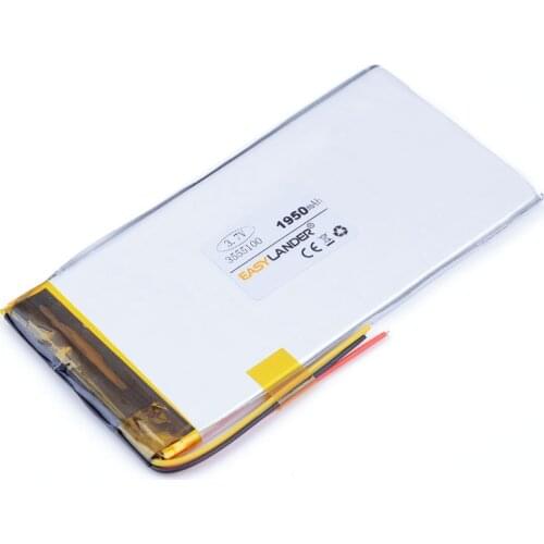 1pcs 3.7V 1950mAH 3555100 PLIB;polymer lithium ion / Li-ion battery for tablet pc,mp4 speaker POWER BANK power bank PAD PSP