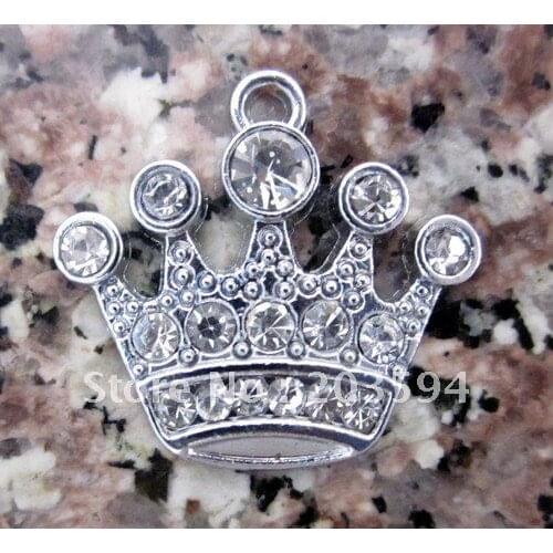 Wholesale Lots 100 Pcs DIY King Crown Charm 15*18MM