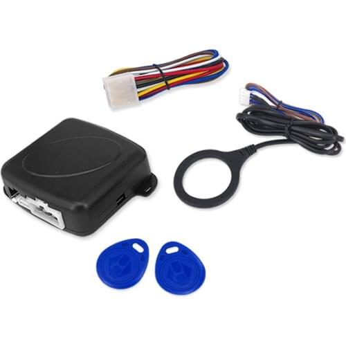 12V Universal Auto Push Starts Stop System Button RFID Car Engine Finger Push Starter Alarm Push Button Starts Keyless SQ9002
