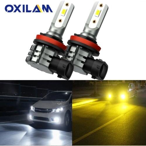Oxilam 2X 2000LM H11 H8 LED Car Lights LED Bulbs H16 JP H9 6000K Daytime Running Lights DRL Fog Light 24V 12V LED Driving Lamp