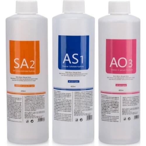 400ml 3pcs/Lot Hydrafacial Machine Serum Hydro Facial Aqua Peel Solution For Salon Hydra Facial Skin Deep Cleaning Liquid