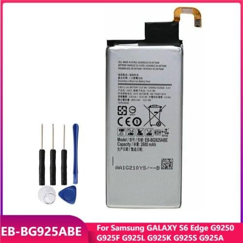 Original Replacement Phone Battery EB-BG925ABE For Samsung GALAXY S6 Edge G9250 G925F G925L G925K G925S G925A S6Edge 2600mAh