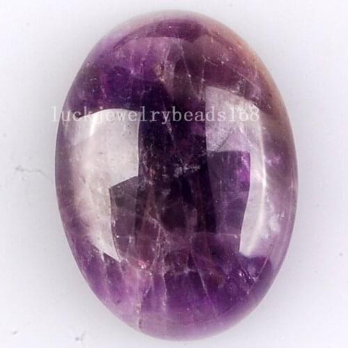 Free Shipping Women Fashion 22x30mm Beautiful Natural Purple Crystal Oval Cabochon CAB No Drilled/hole C4291