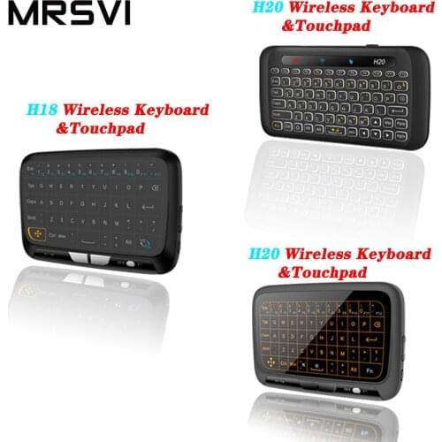 H20 H18 H18+ Mini Wireless Keyboard Backlight Touchpad Air mouse IR Leaning Remote control For Andorid BOX Smart TV Windows