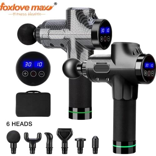 LCD Electric massage Fascia Gun Slimming Body Muscle Relaxation for Neck back foot leg shoulder Massager massage Gun percussion