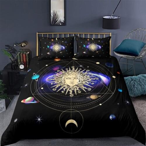 3D Bohemian Duvet Sets Bedding Set Quilt Comforther Covers Pillow Shams Double Single Full Twin King Queen Size Bedding Sets