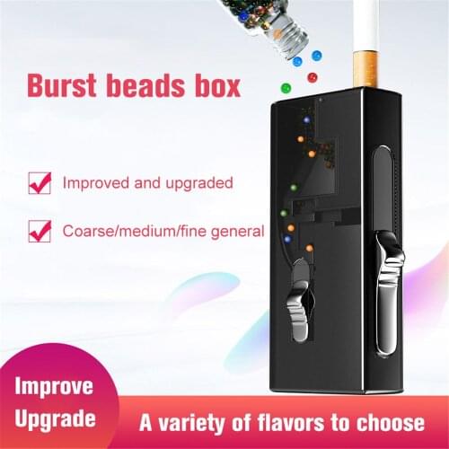 Box Smoking Cigarette Explosion Beads Pusher Upgrade Smoke Push-ball Pop-up Smoke ice Beads Accessory Tools For Drop shipping