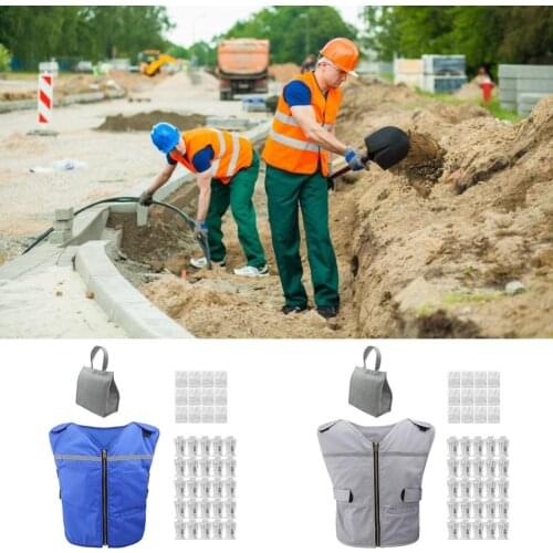 Summer Cooling Vest With Ice Packs Outdoor Sports Cool Ice Shirt Heatstroke Prevention Apron For Men And Women 2 Colors Optional