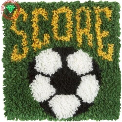 Football Needlework Latch hook rug kits Pillowcase Diy Carpet embroidery cross stitch thread embroidery kit Home Decoration