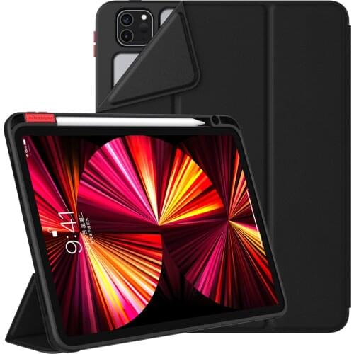 NILLKIN for Apple iPad Pro 11 2020/2021 Case Magnetic Case Smart Cover with Pencil Holder for iPad Pro 11 2020/2021