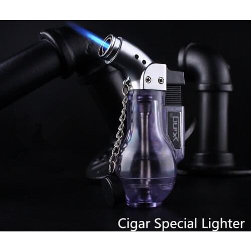 New Compact Butane Jet Lighter Turbo Torch Lighter Fire Windproof Spray Gun Lighter 1300 C NO GAS Wine Bottle Gadgets For Men