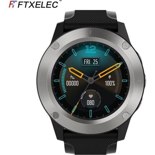 Full touch screen mens outdoor waterproof positioning Bluetooth multi-function heart rate blood pressure sports smart watch