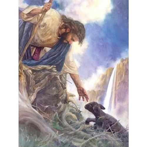 Portrait jesus christ Diamond Painting Full drill shepherd religion New DIY sticking drill cross stitch 5D embroidery decorative