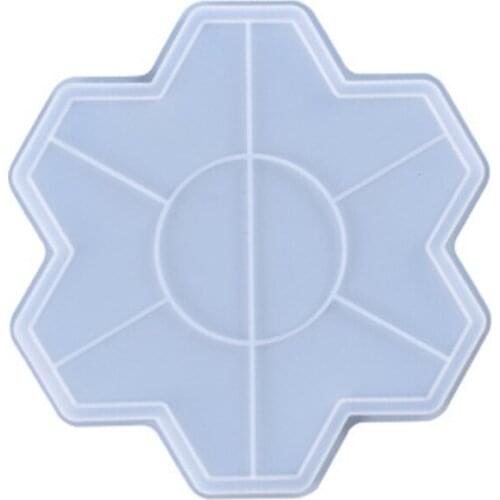 R58E Tray Epoxy Resin Mold Serving Plate Board Coaster Silicone Mould DIY Crafts Tool