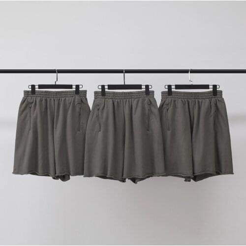 2021 SEASON 6 Shorts Men Women Summer Hip Hop Washed Make Old Burr 1:1 High Quality Kanye West Shorts Inside Season Tag Breeches