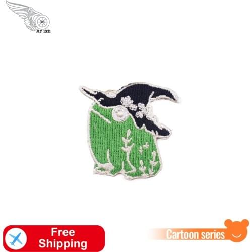 Mushroom Frog Cute Patches for Clothing Iron on Patch Embroidered Amine Things Sewing Stickers Cartoon Badges Kids Shirts Dress