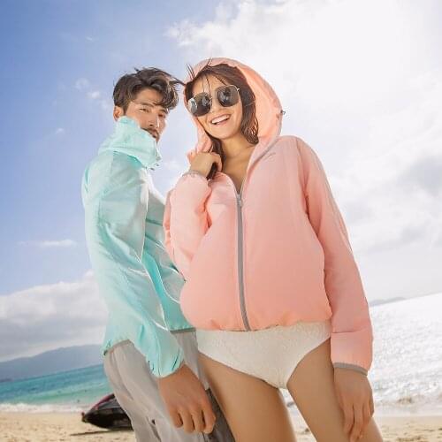 OhSunny Sunscreen Sun Protection Clothing With Hooded Light Breathable Quick Dry Outdoor Sports Beach Anti UV Cooling Coats