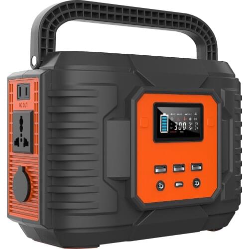 Outdoor High Capacity Solar Panel AC Wall Car Charge 300W 72000mAh Portable Power Bank Station AC Output Solar Generator Systems