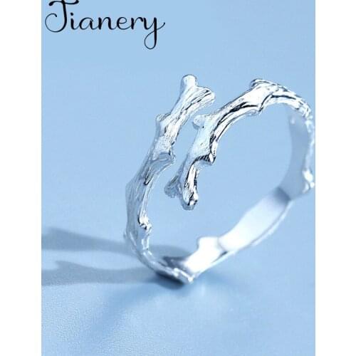 Fashion Female Big Branch Finger Rings For Women Lover Wedding Jewelry Party Trendy Statement Rings Wholesale
