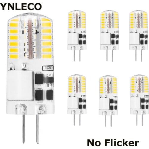 10pcs G4 LED 12V AC DC Bulb 2W NO Flicker LED G4 Light Lampada Lampara ampul 48led 3014SMD Home Light Replace 20W Halogen Lamp